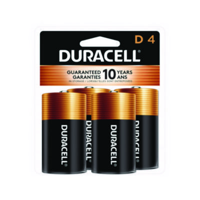 Duracell U.S.A. Batteries, D, Coppertop,